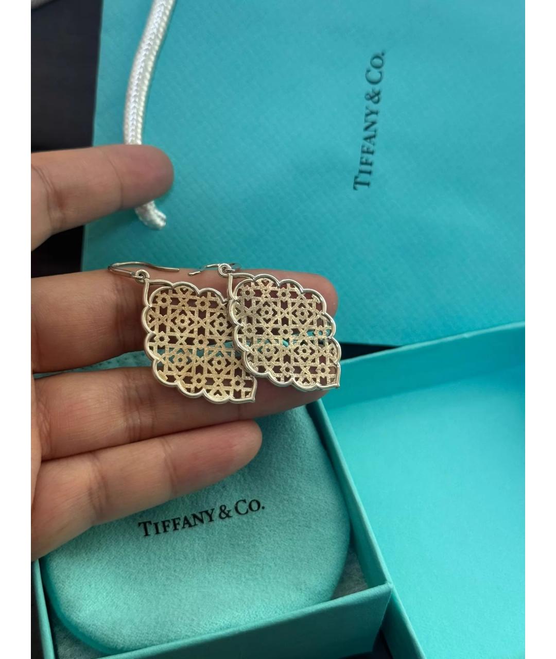 TIFFANY&CO Серебряные серебряные серьги, фото 4