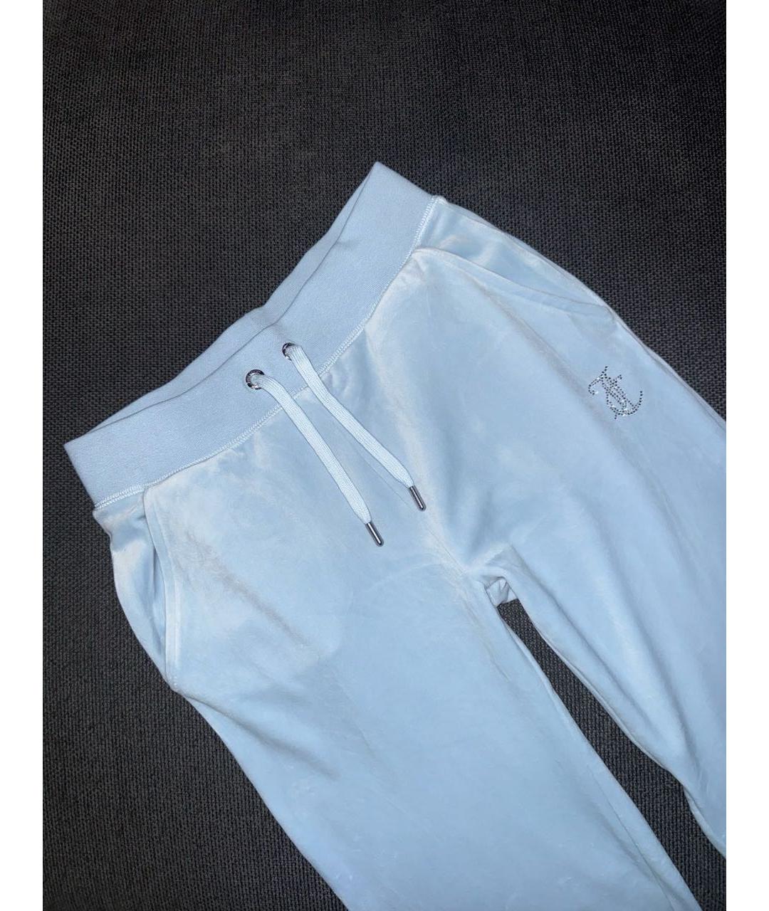 JUICY COUTURE Голубой велюровый костюм с брюками, фото 3