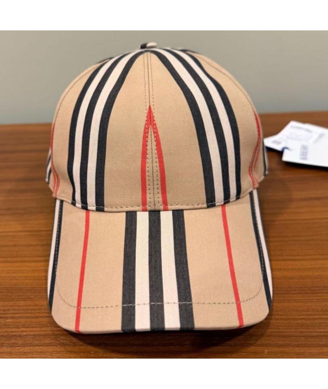 BURBERRY Бежевая кепка, фото 4