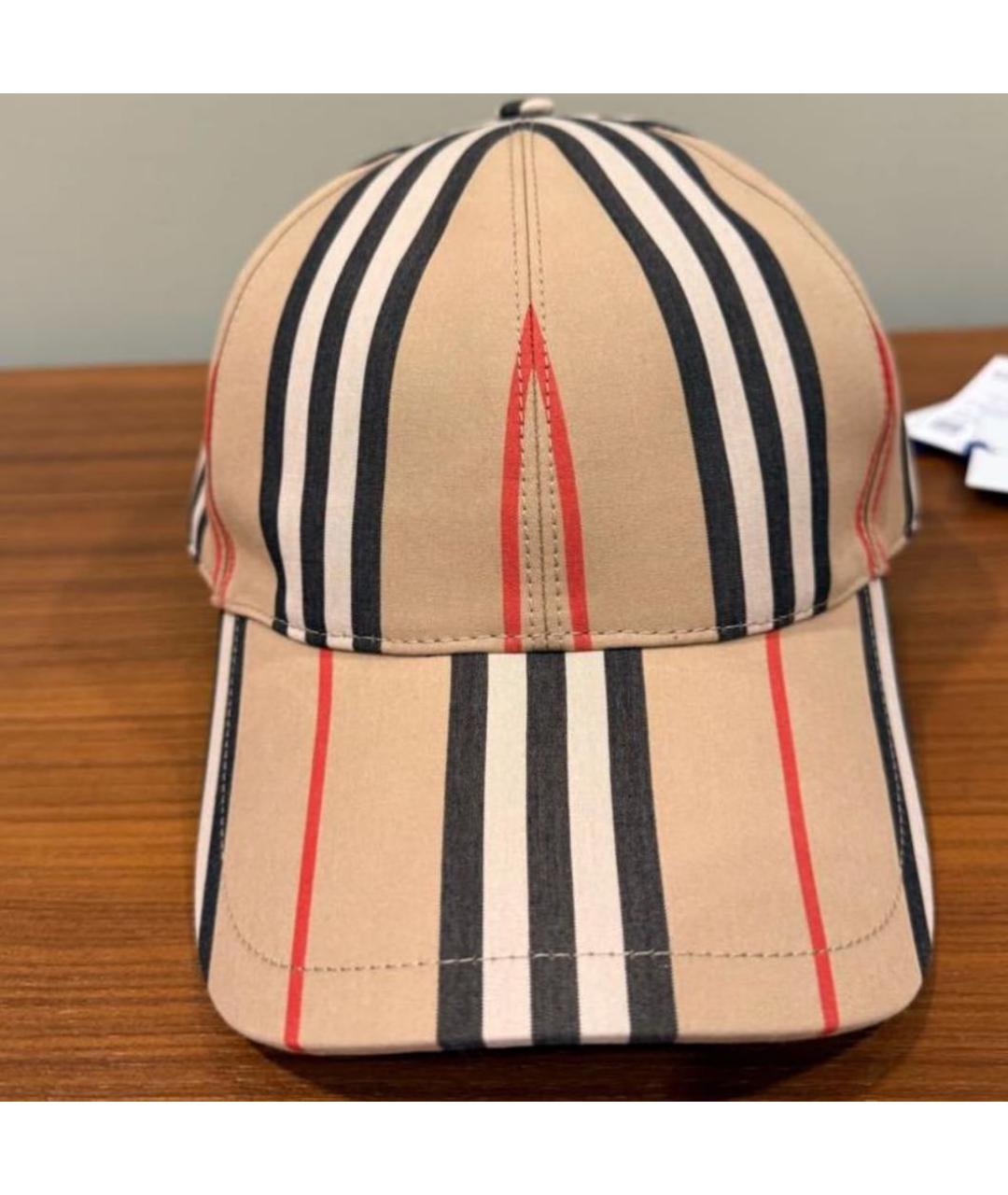 BURBERRY Бежевая кепка, фото 3