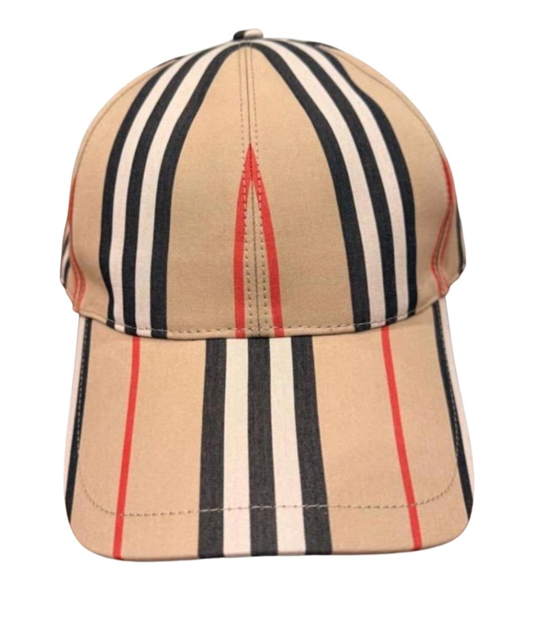 BURBERRY Бежевая кепка, фото 1