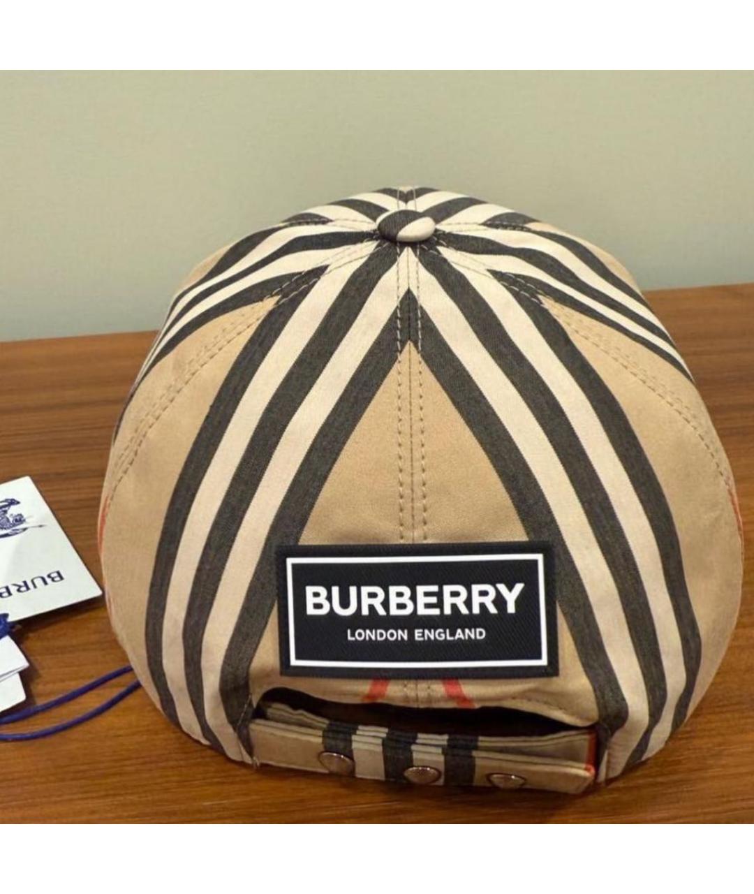 BURBERRY Бежевая кепка, фото 2