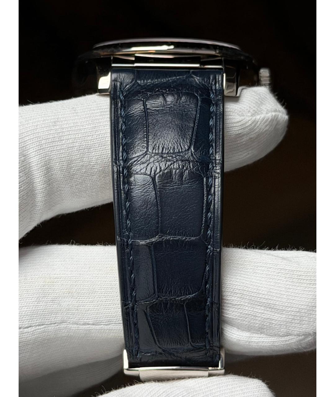 ROLEX Темно-синие часы из белого золота, фото 8