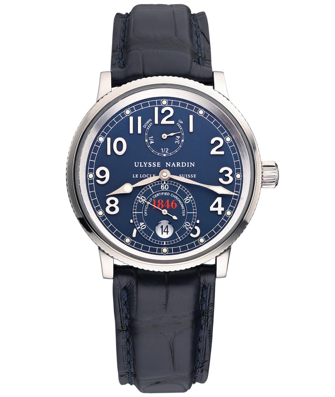 Ulysse Nardin Темно-синие часы, фото 10