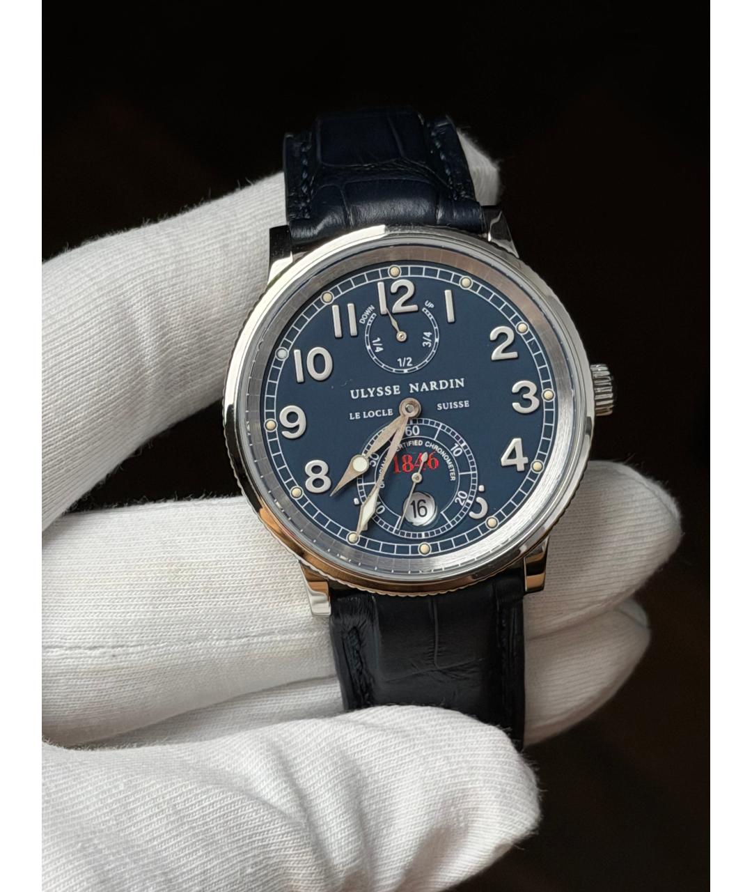 Ulysse Nardin Темно-синие часы, фото 2