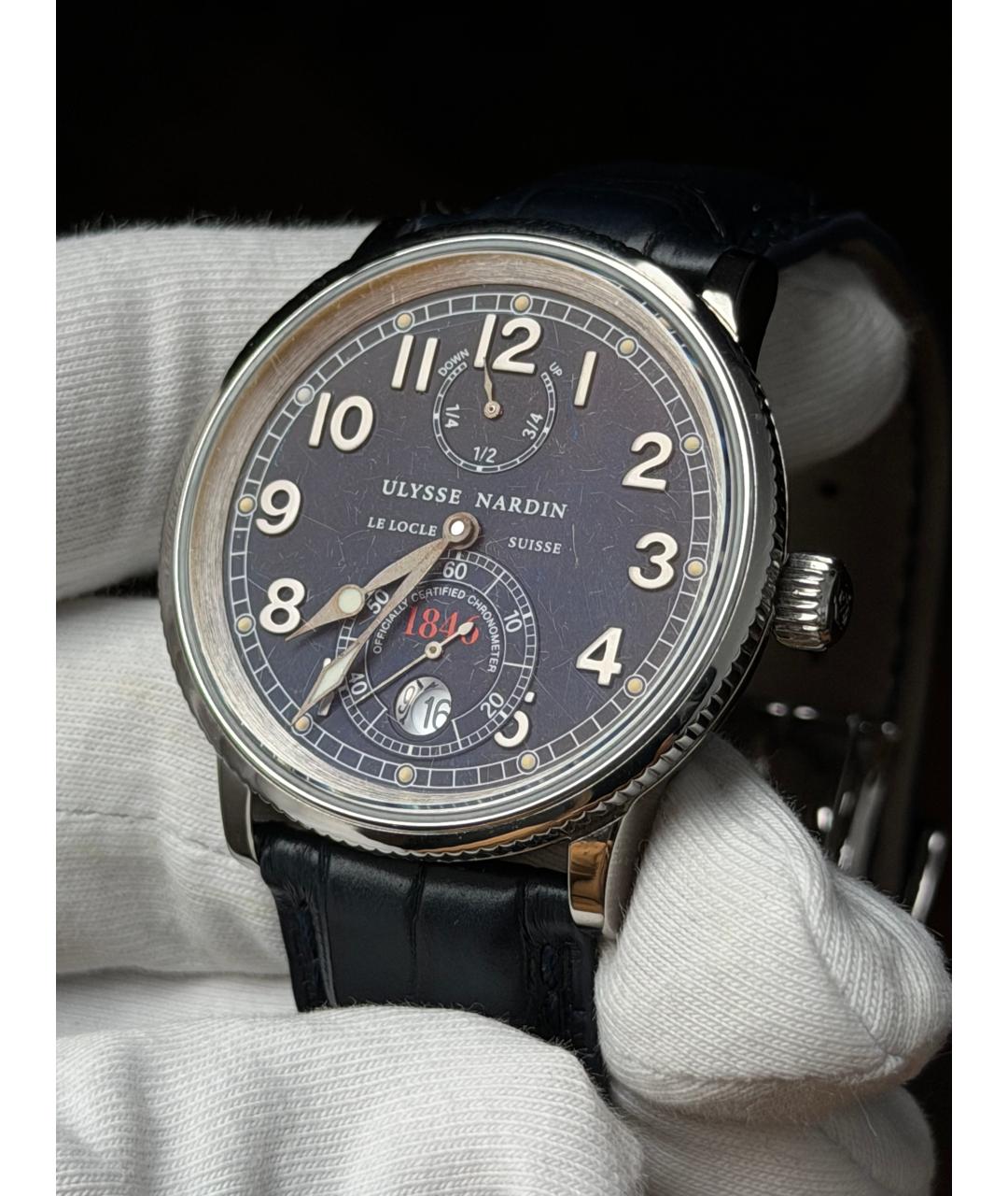 Ulysse Nardin Темно-синие часы, фото 3