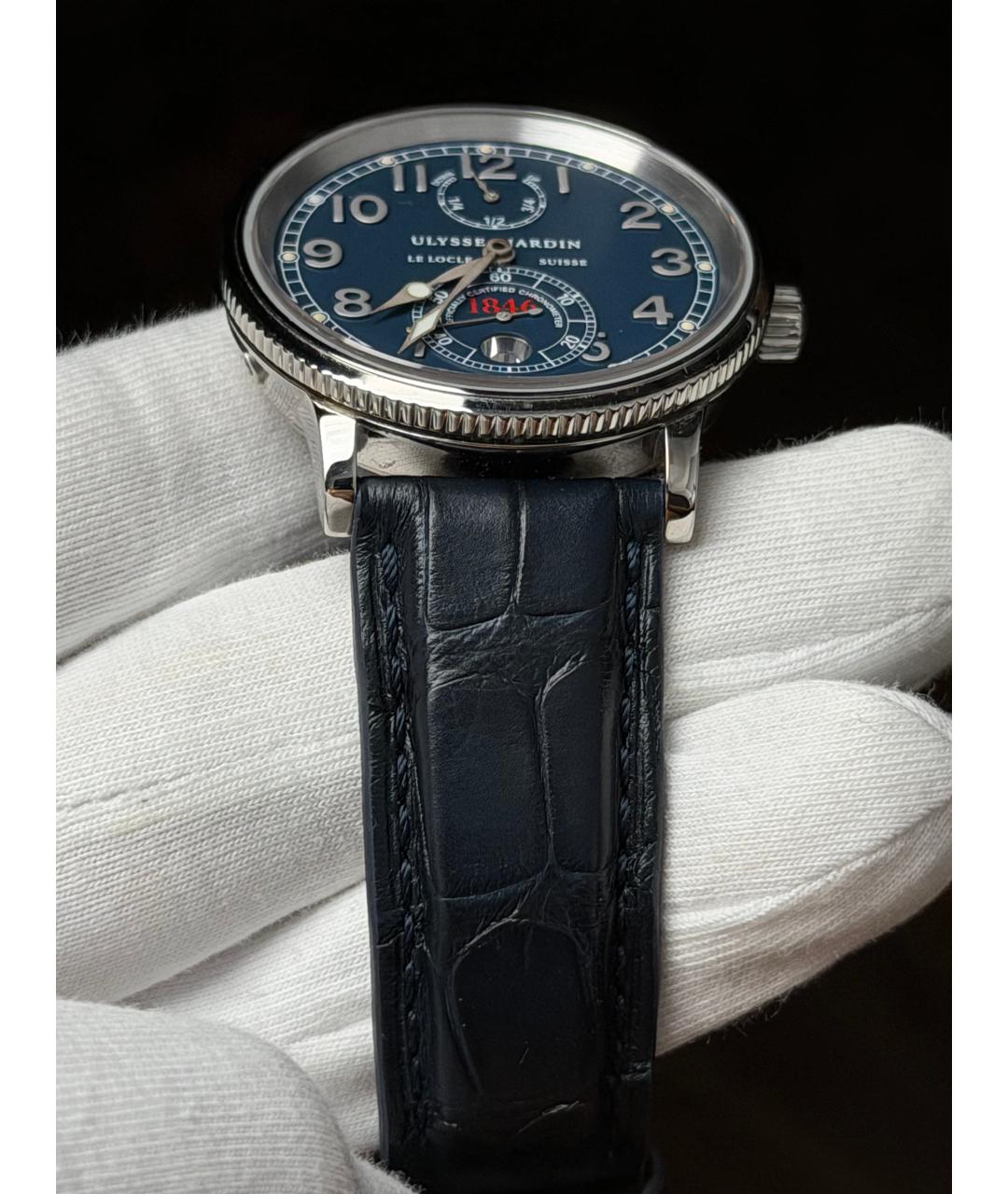 Ulysse Nardin Темно-синие часы, фото 5