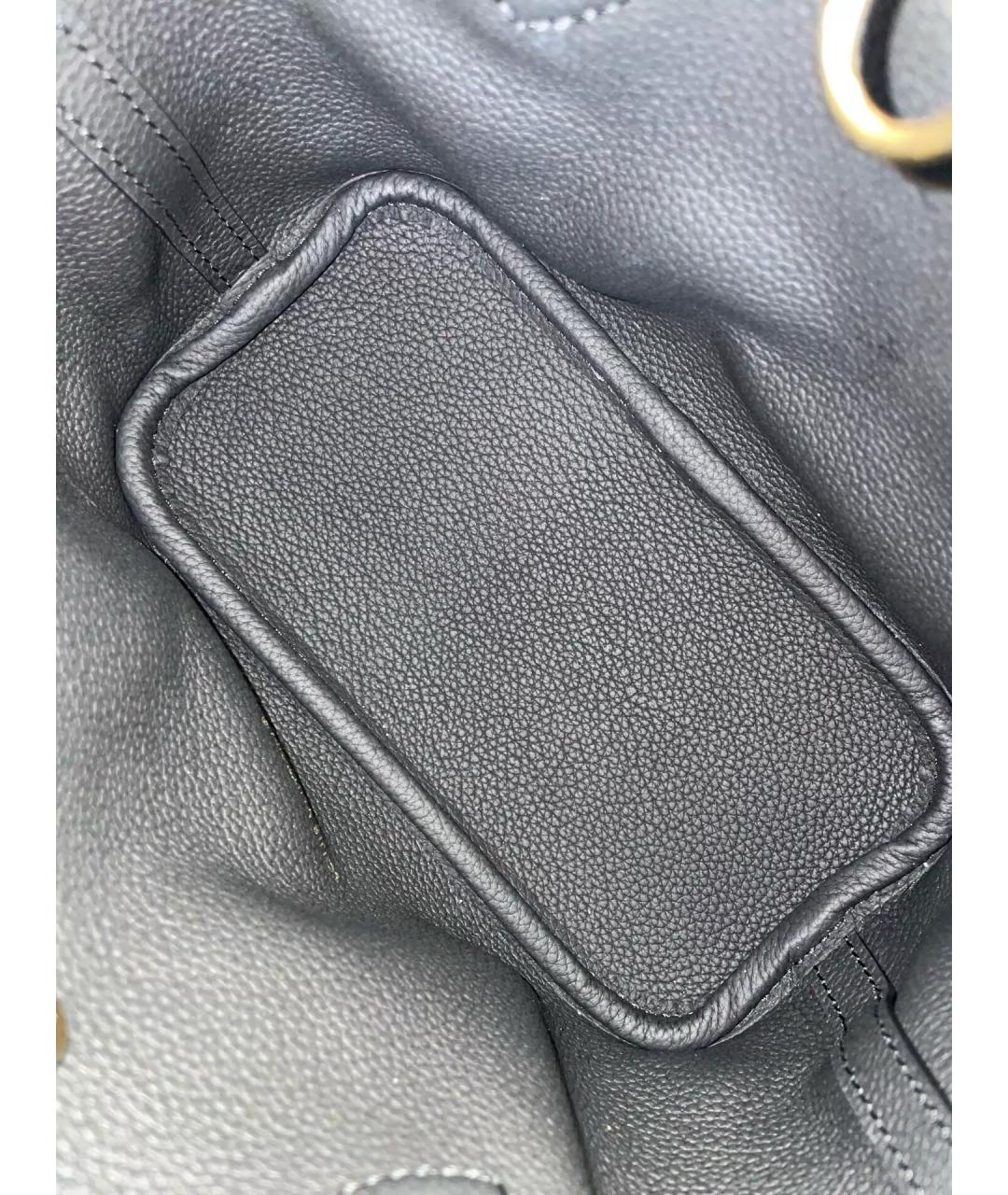 LOUIS VUITTON Коричневая кожаная сумка тоут, фото 6