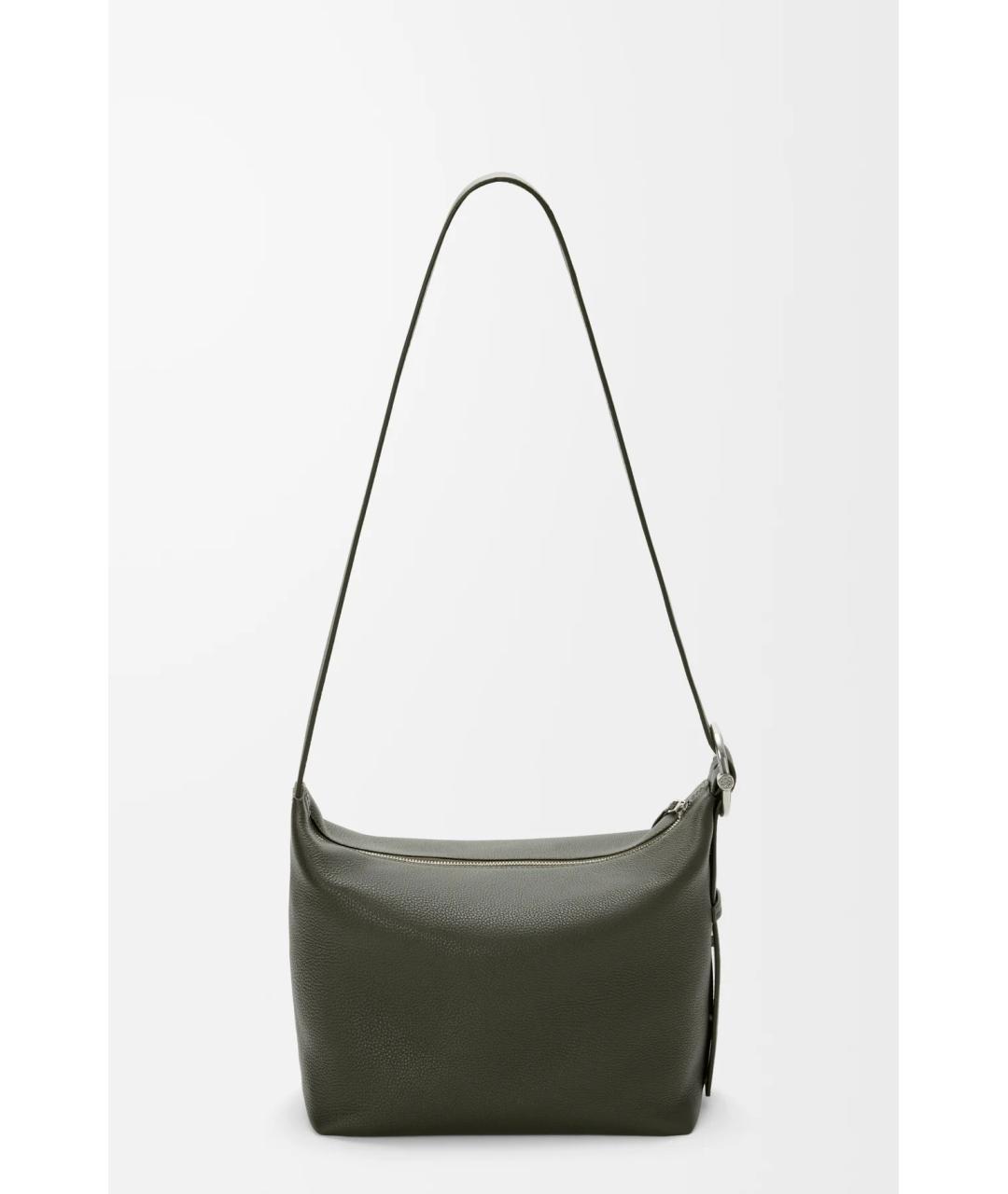LOEWE Зеленая кожаная сумка на плечо, фото 2