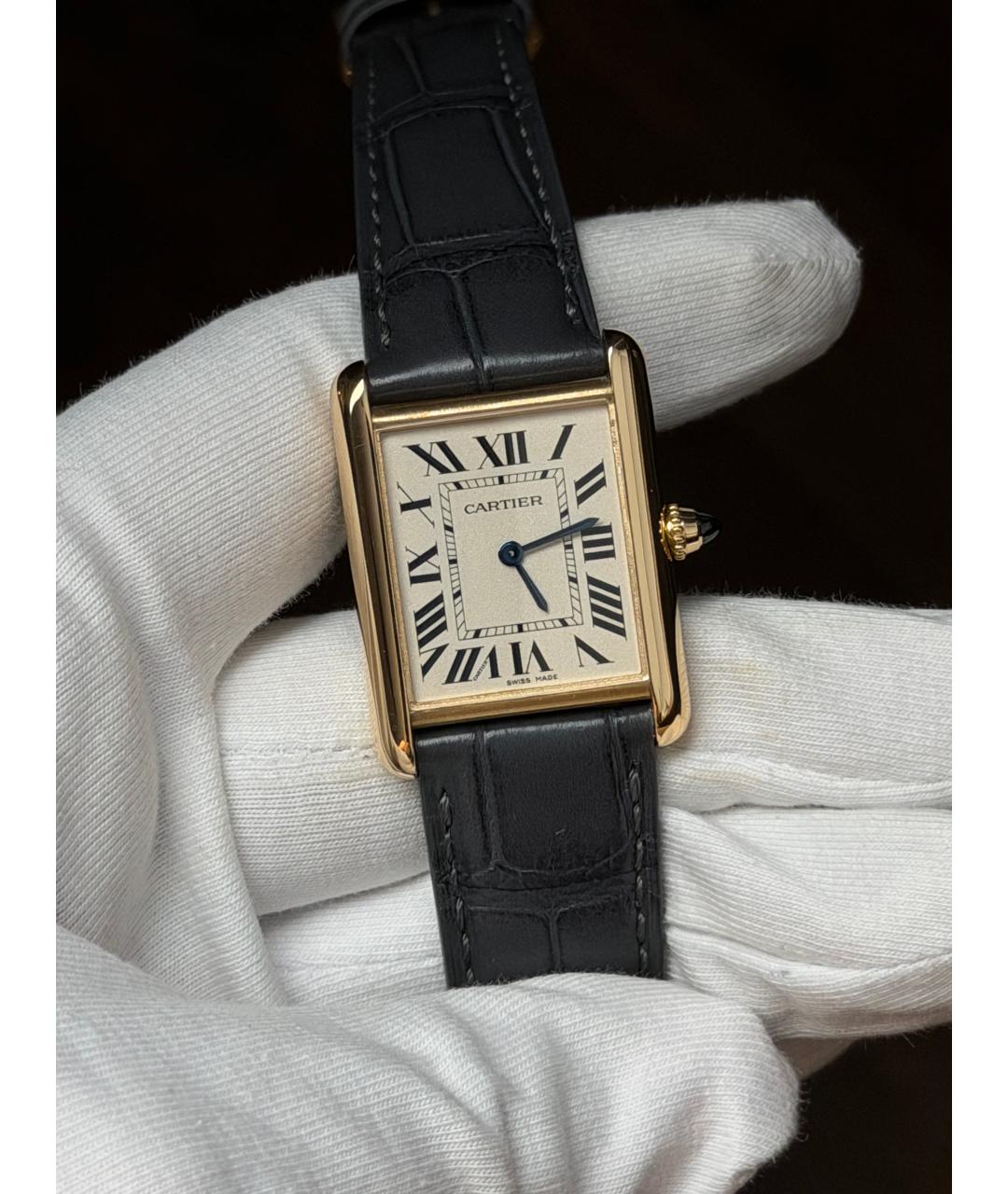 CARTIER Часы из желтого золота, фото 2