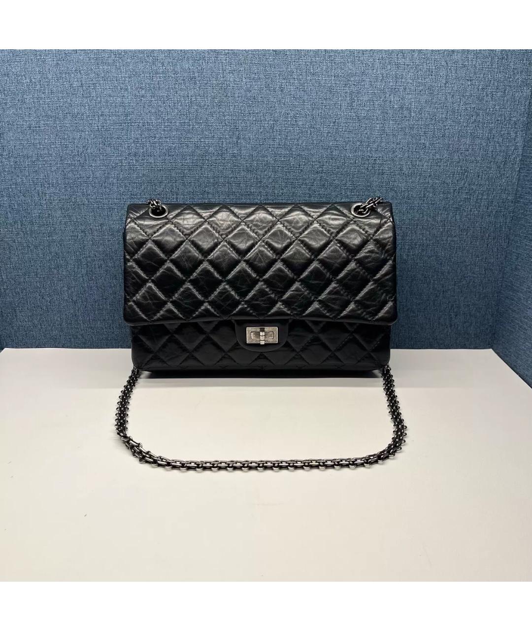 CHANEL Черная кожаная сумка через плечо, фото 8
