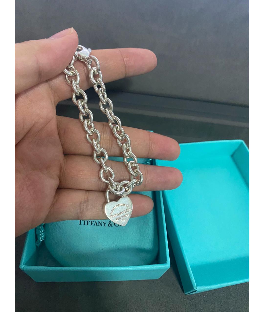 TIFFANY&CO Серебряный серебряный браслет, фото 6