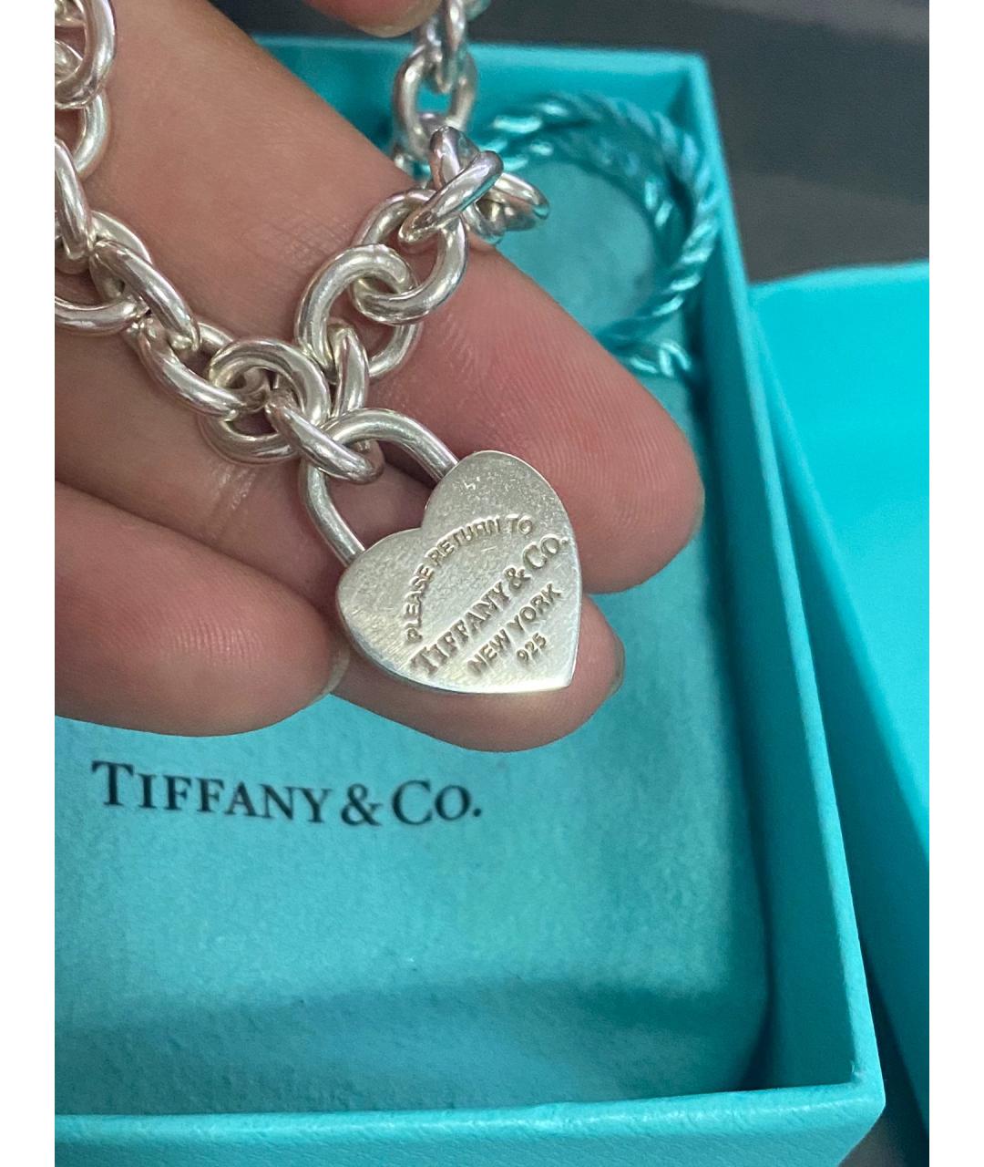 TIFFANY&CO Серебряный серебряный браслет, фото 4