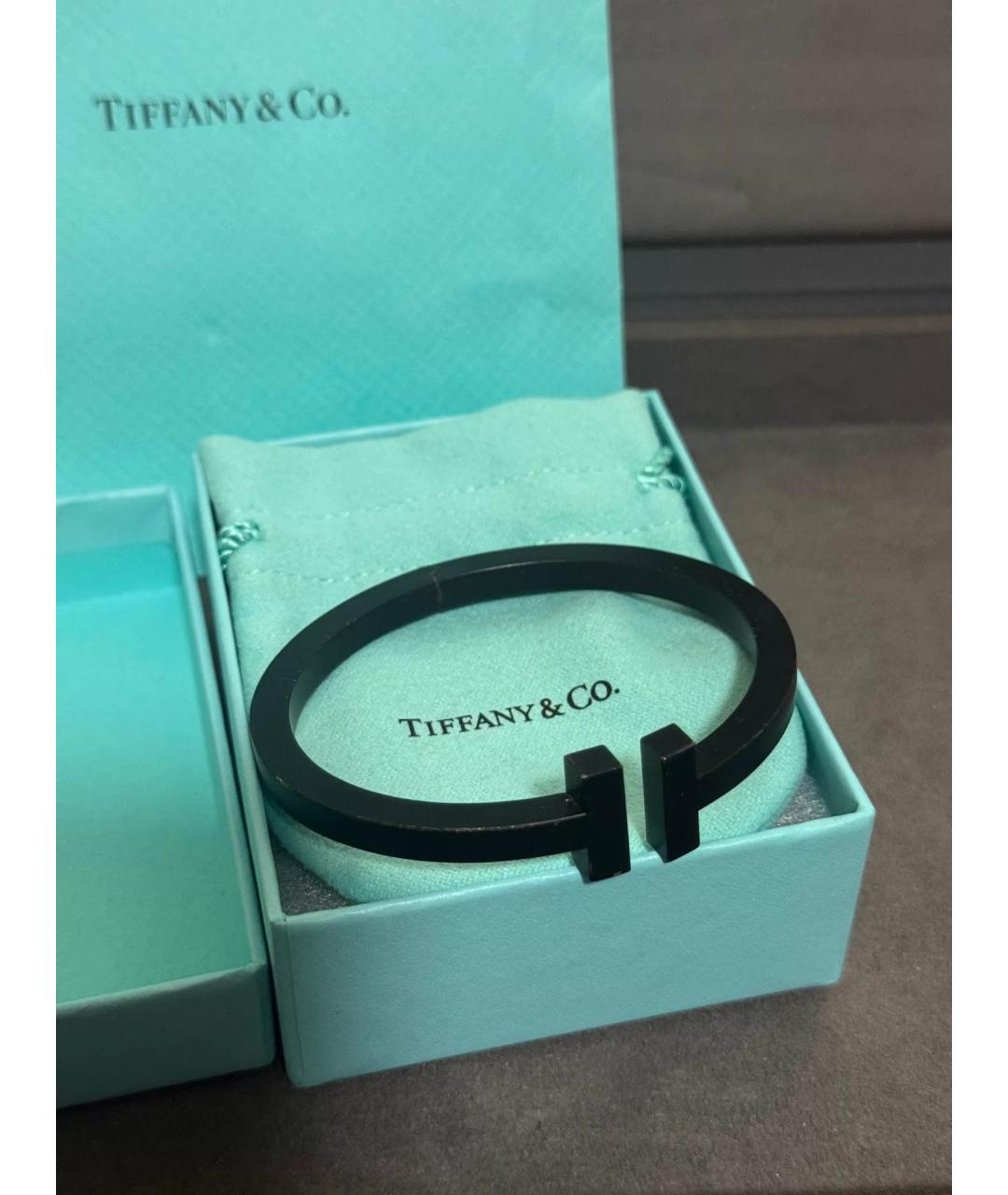 TIFFANY&CO Черный металлический браслет, фото 9