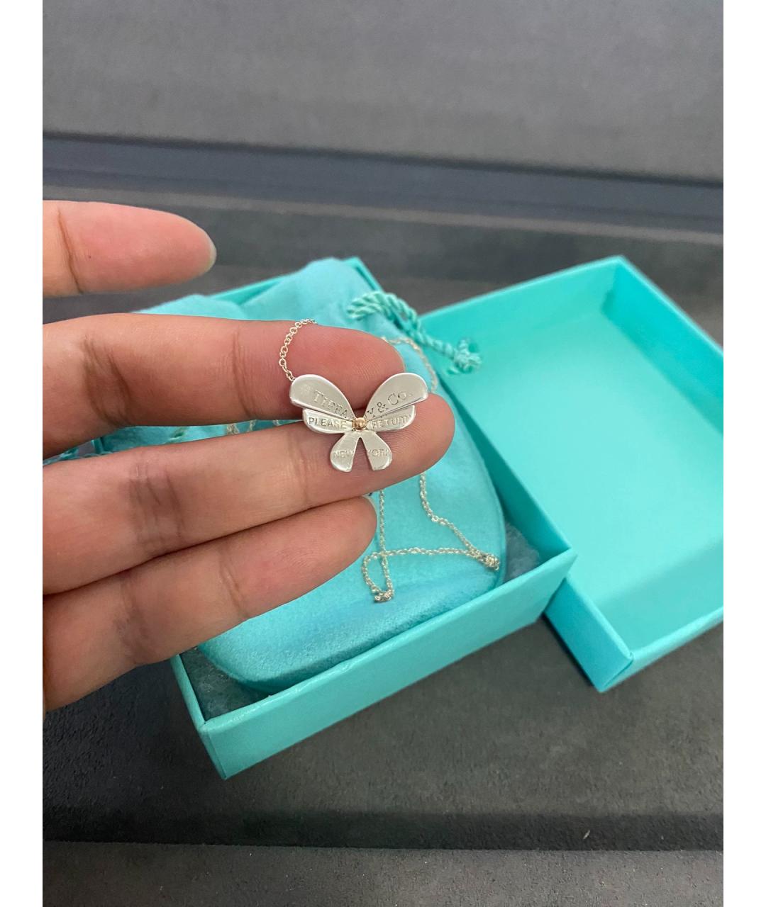 TIFFANY&CO Золотой серебряный кулон, фото 3