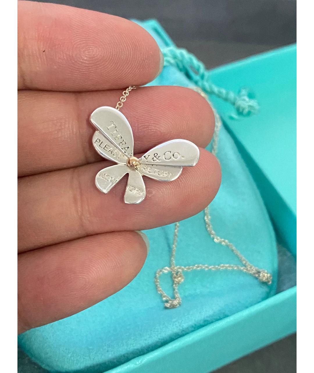 TIFFANY&CO Золотой серебряный кулон, фото 4