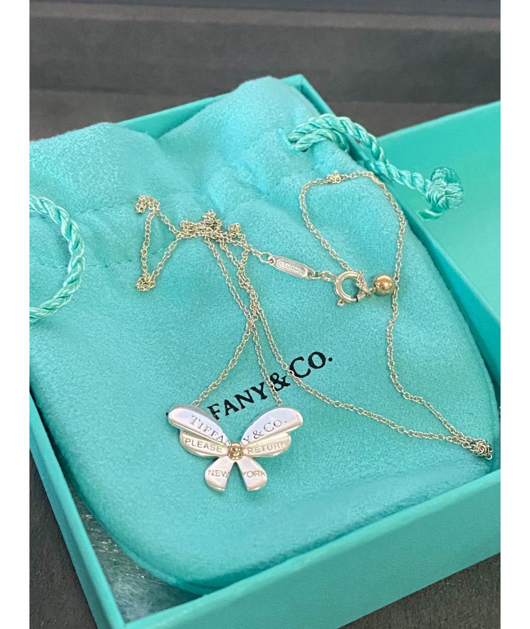TIFFANY&CO Золотой серебряный кулон, фото 8
