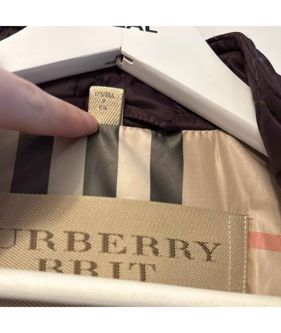 BURBERRY Фиолетовый полиэстеровый жилет, фото 7