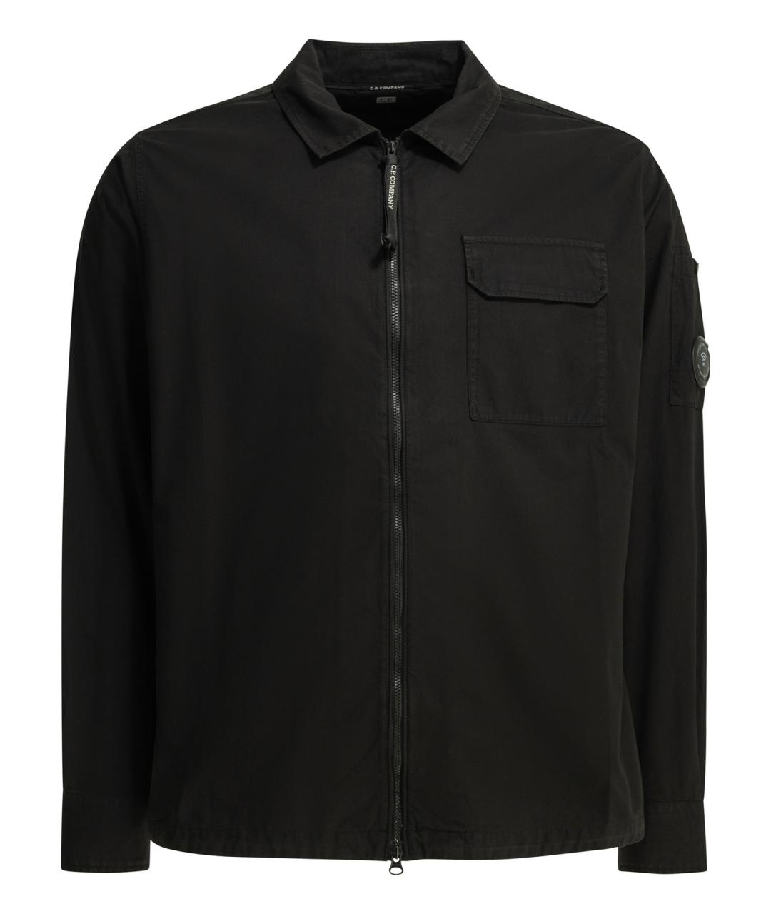 CP COMPANY Черная хлопковая куртка, фото 1