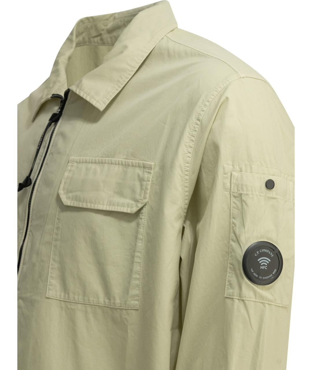 CP COMPANY Бежевая хлопковая куртка, фото 4