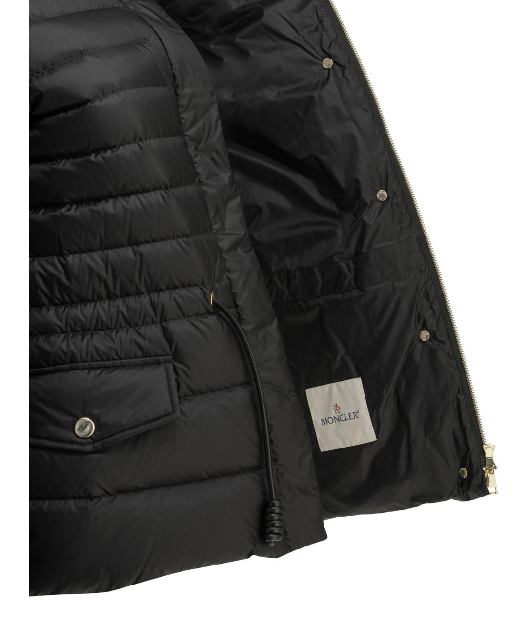 MONCLER Черная полиамидовая куртка, фото 4