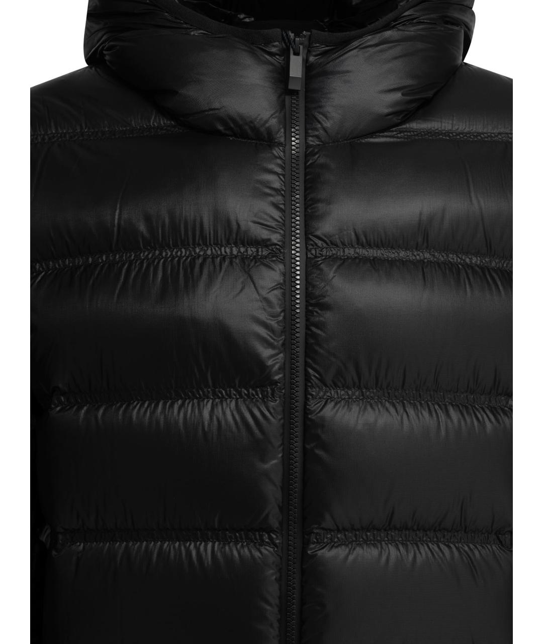 MONCLER Черная полиамидовая куртка, фото 3