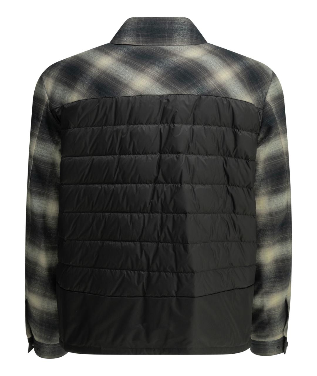 MONCLER Черная хлопковая куртка, фото 2