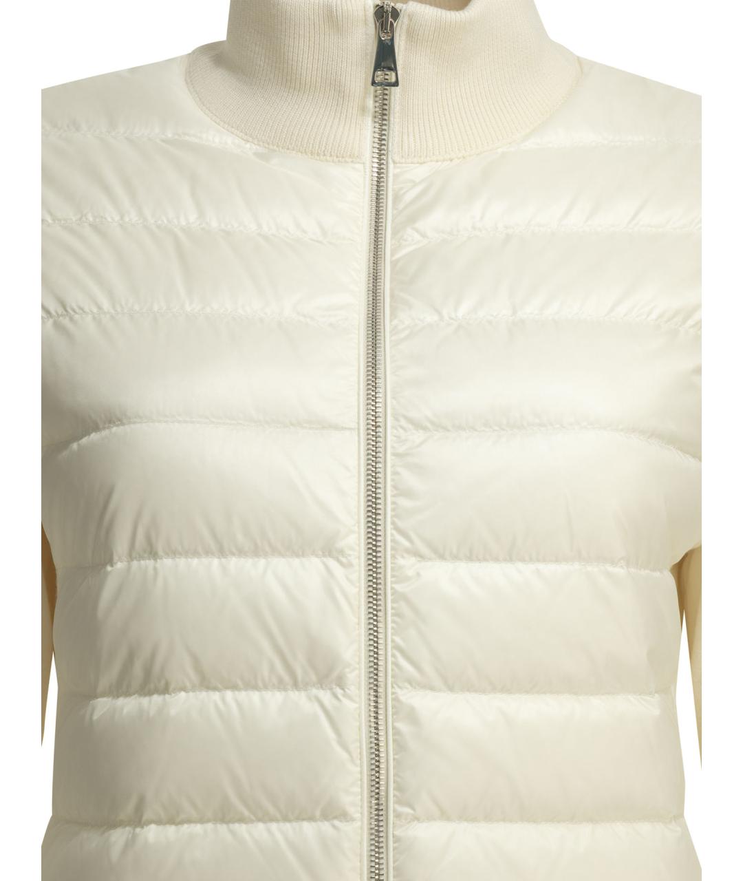 MONCLER Белый шерстяной кардиган, фото 3