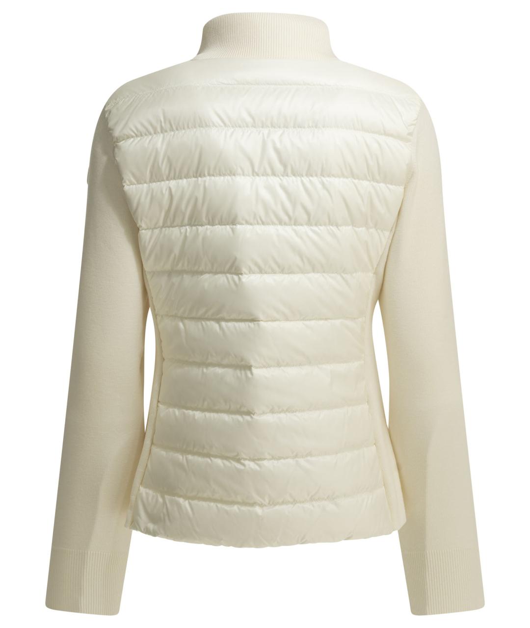 MONCLER Белый шерстяной кардиган, фото 2