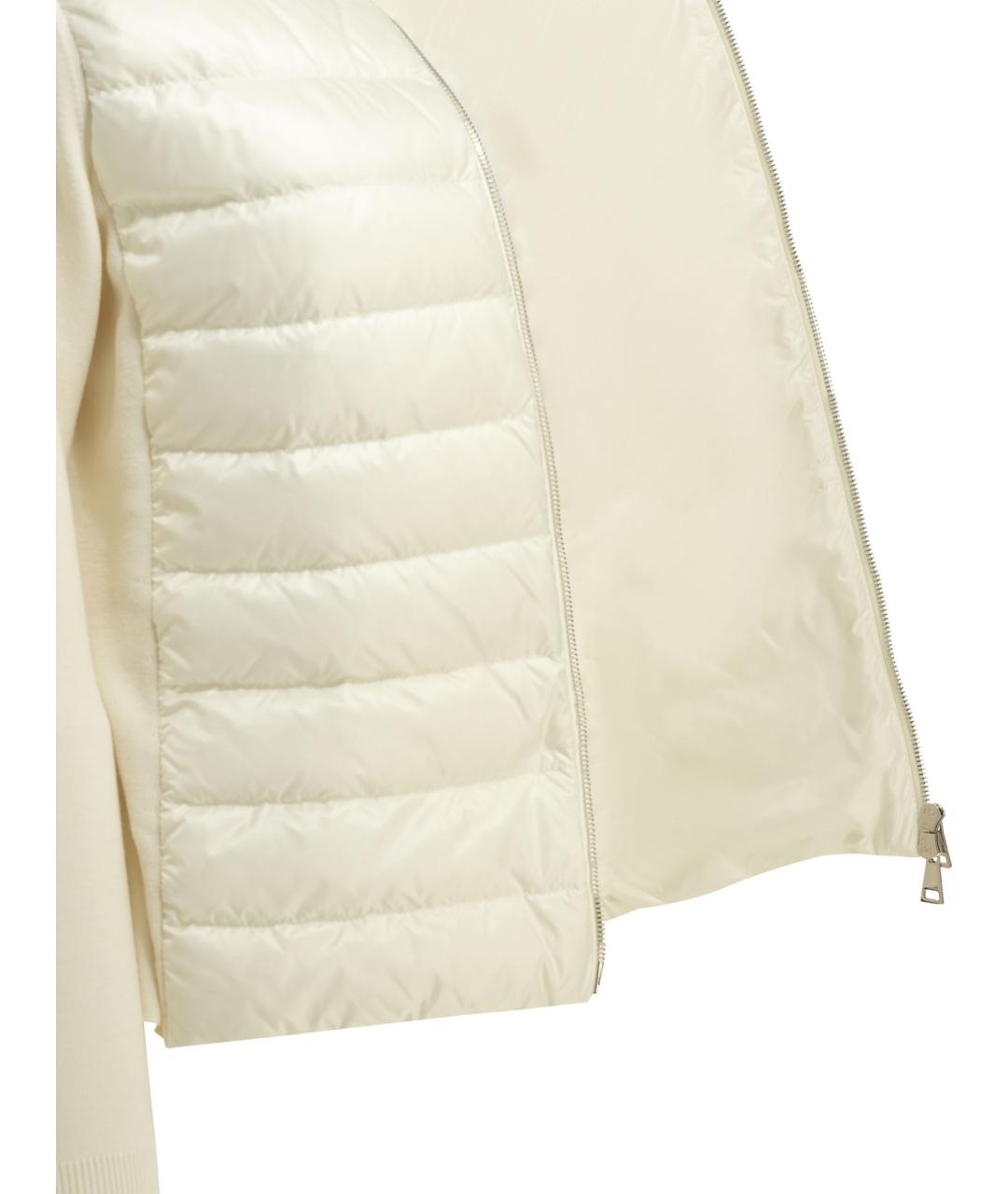 MONCLER Белый шерстяной кардиган, фото 4