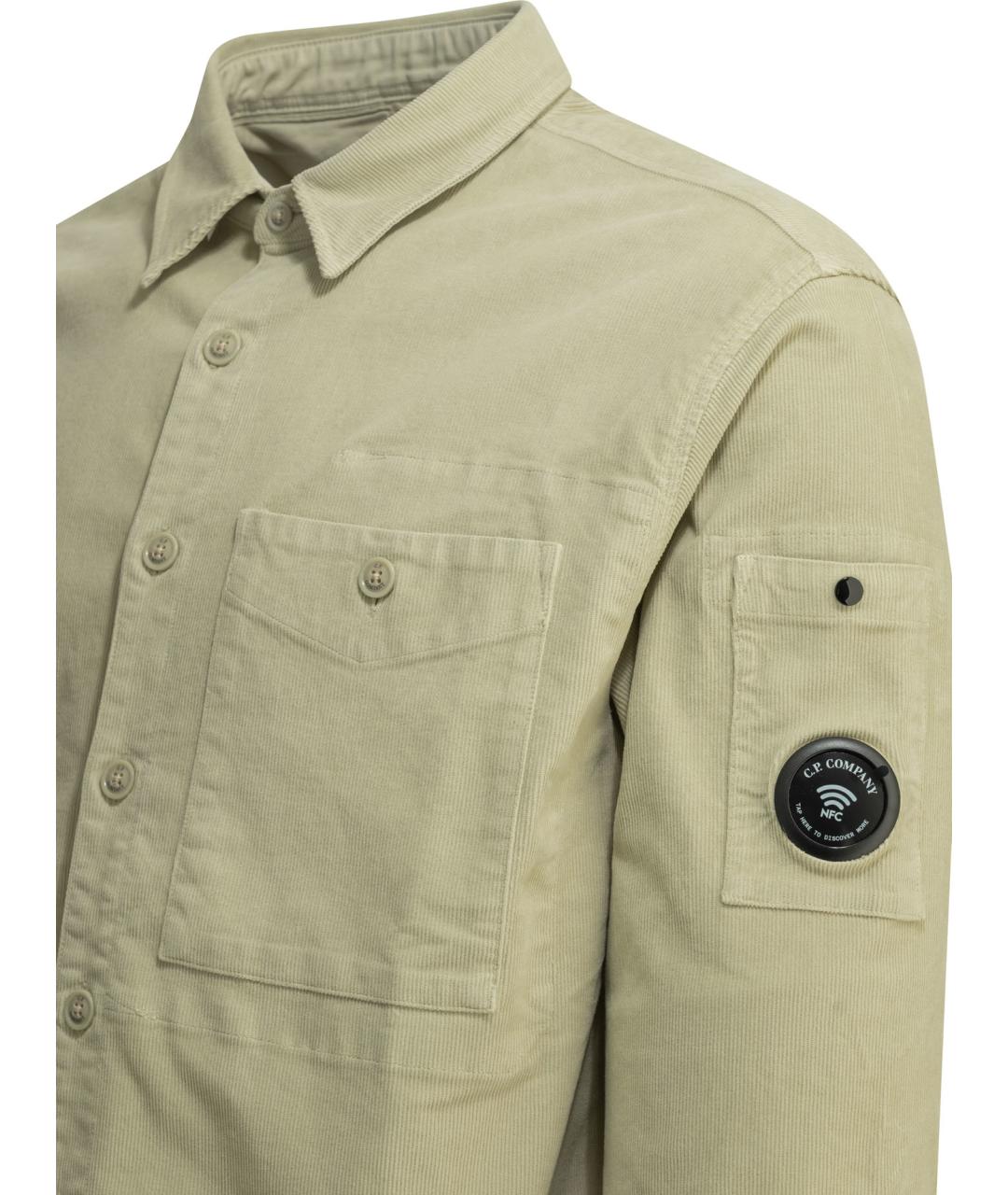 CP COMPANY Бежевая хлопковая куртка, фото 4