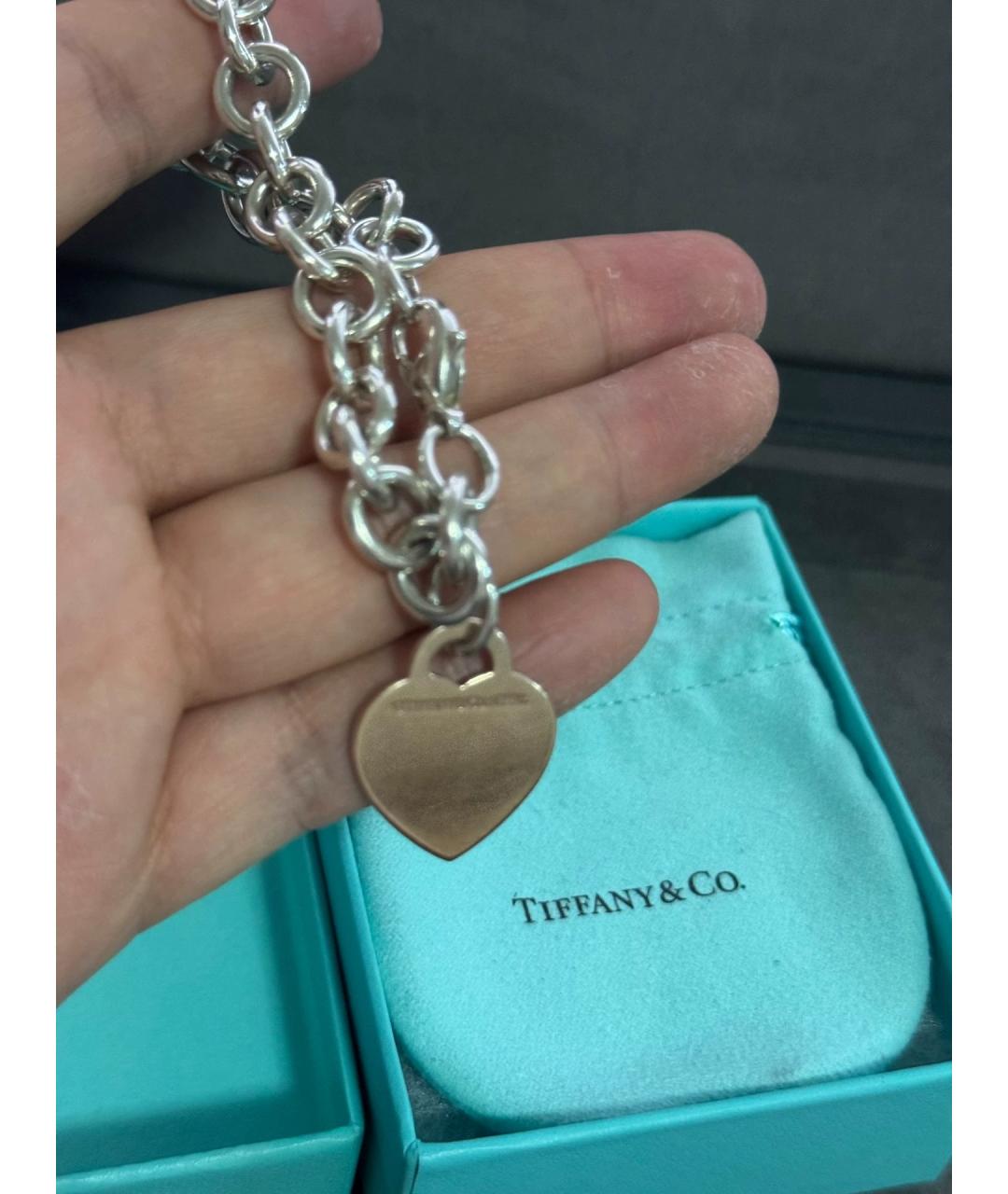 TIFFANY&CO Серебряный серебряный браслет, фото 6