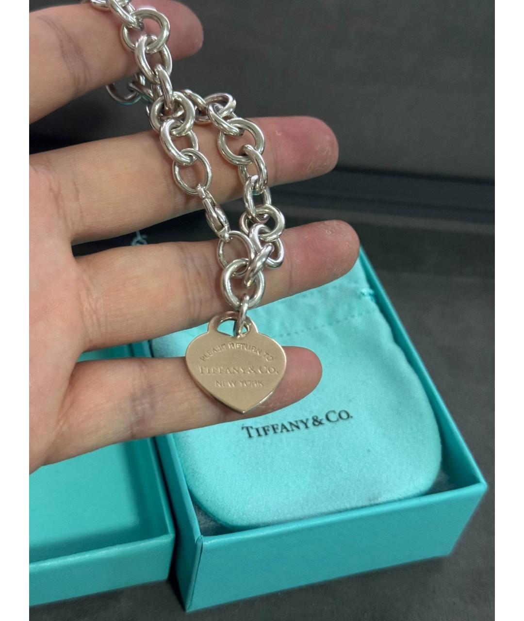 TIFFANY&CO Серебряный серебряный браслет, фото 4