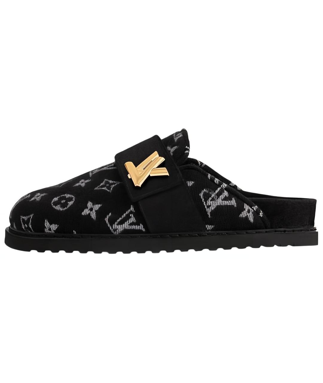 LOUIS VUITTON Черные мюли, фото 2