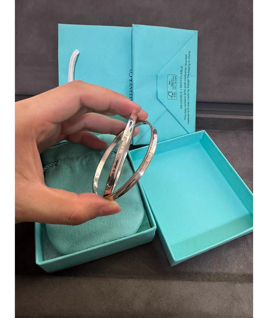 TIFFANY&CO Серебряный серебряный браслет, фото 4