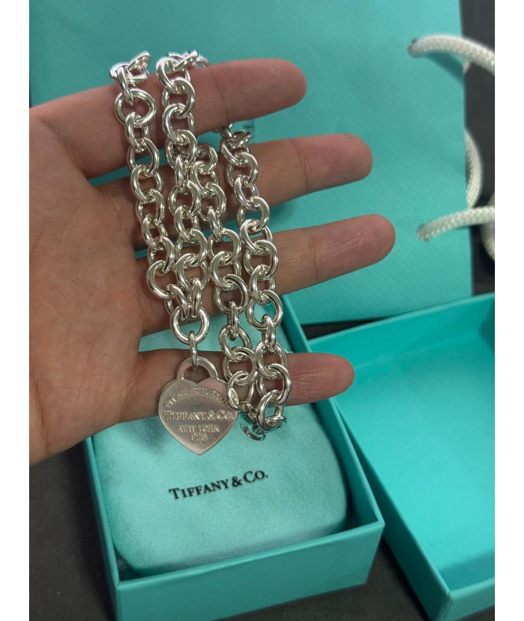 TIFFANY&CO Серебряный серебряный кулон, фото 4