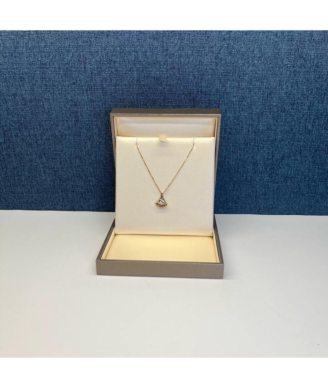 BVLGARI Белое колье из розового золота, фото 5