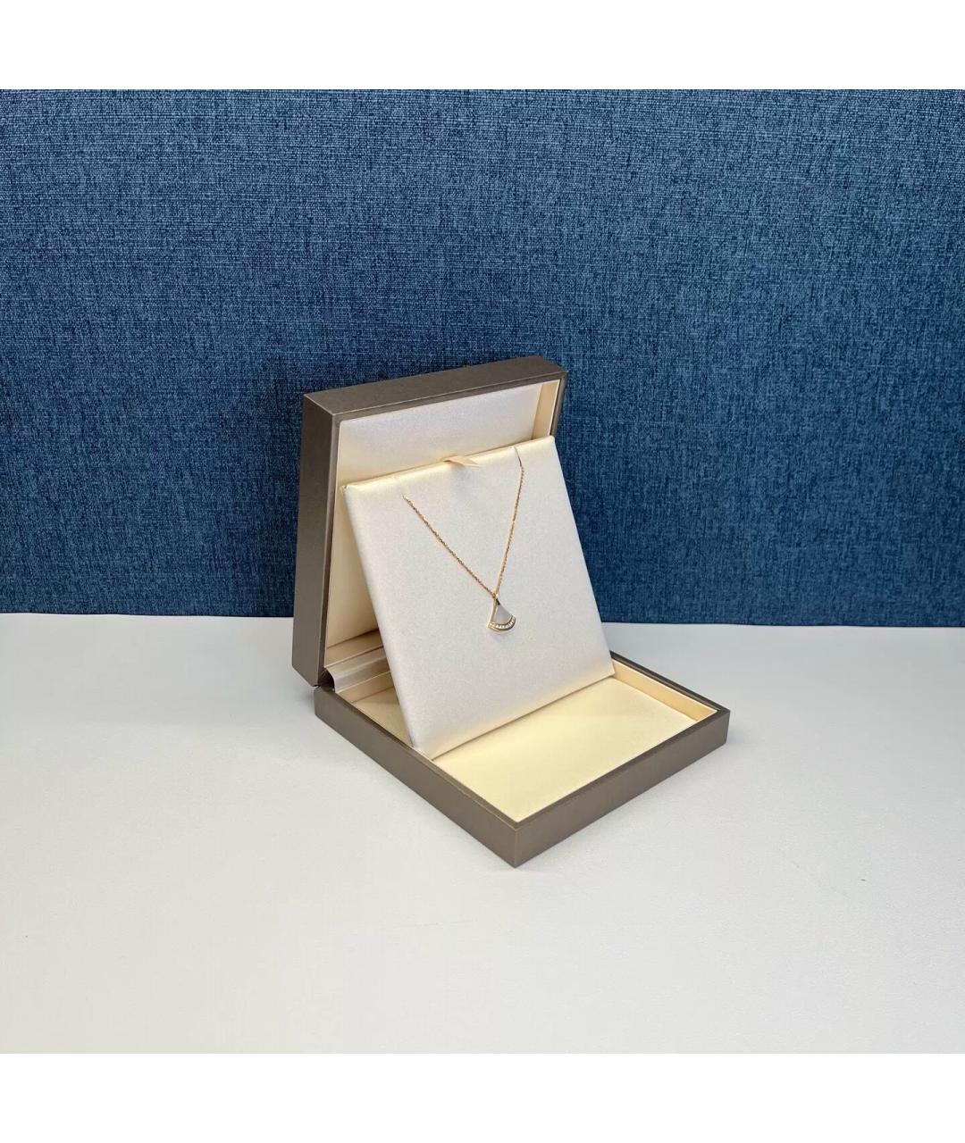 BVLGARI Белое колье из розового золота, фото 2