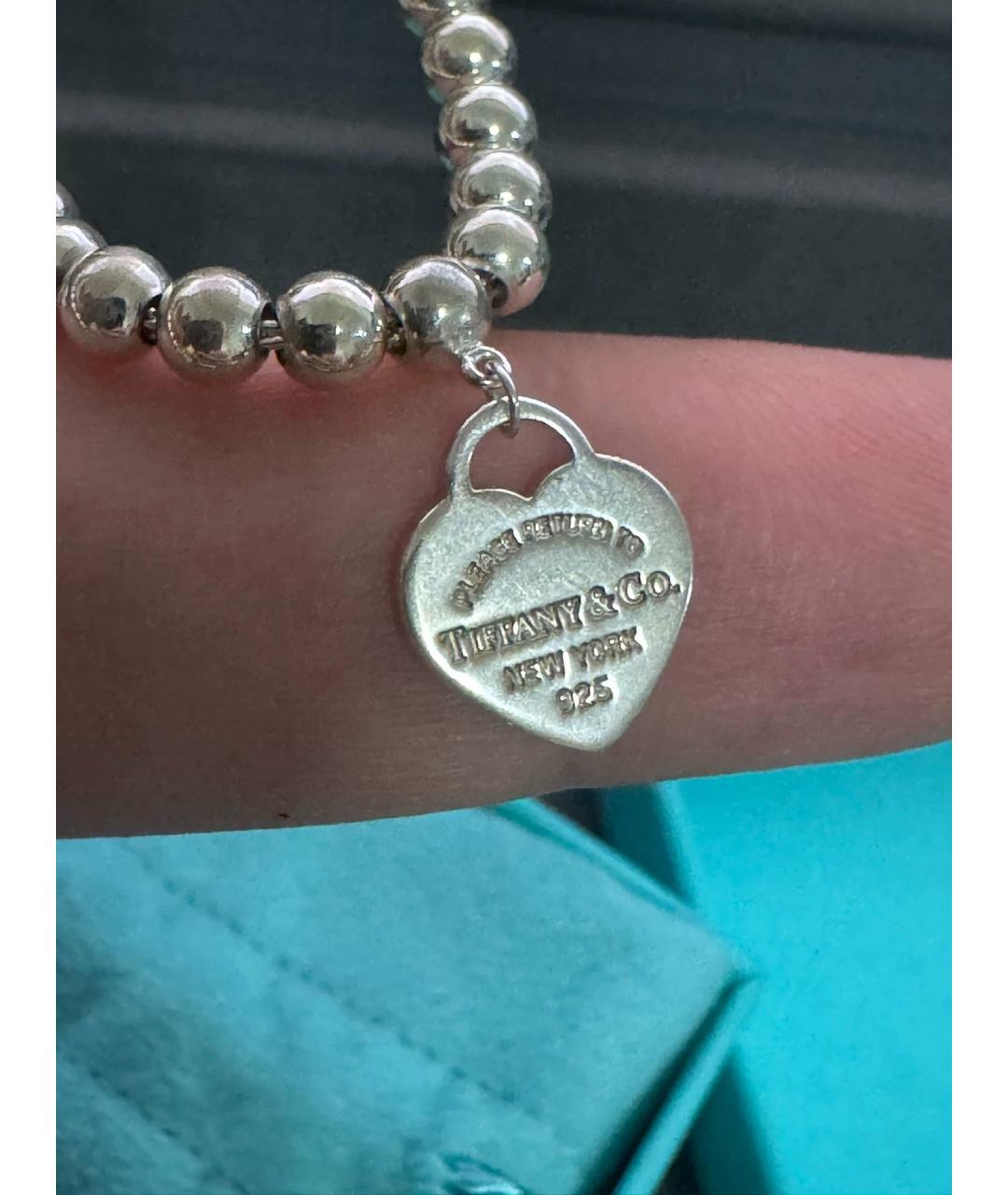 TIFFANY&CO Голубой серебряный кулон, фото 4