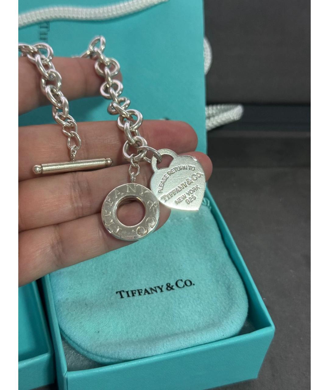 TIFFANY&CO Серебряный серебряный браслет, фото 6