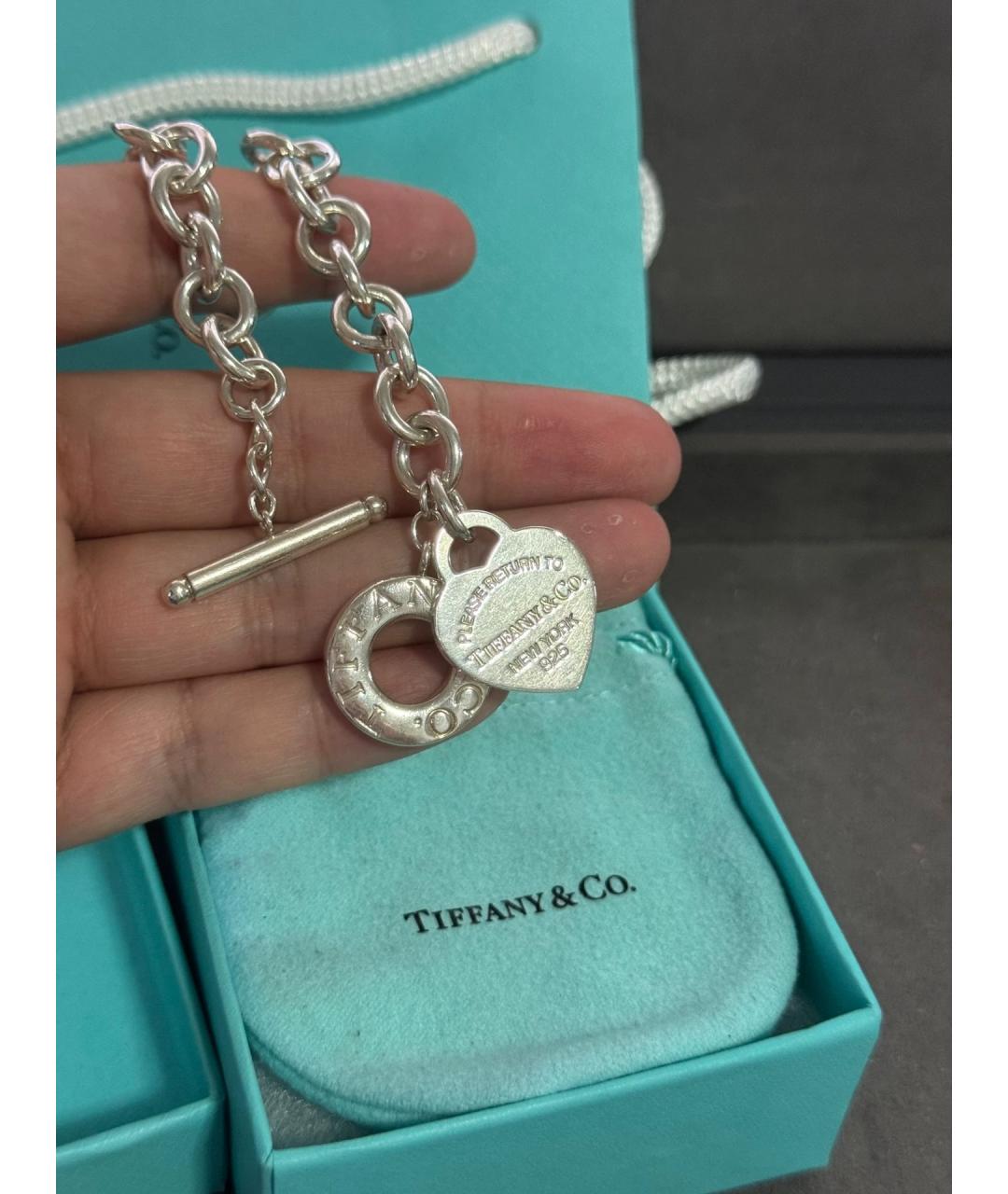 TIFFANY&CO Серебряный серебряный браслет, фото 4