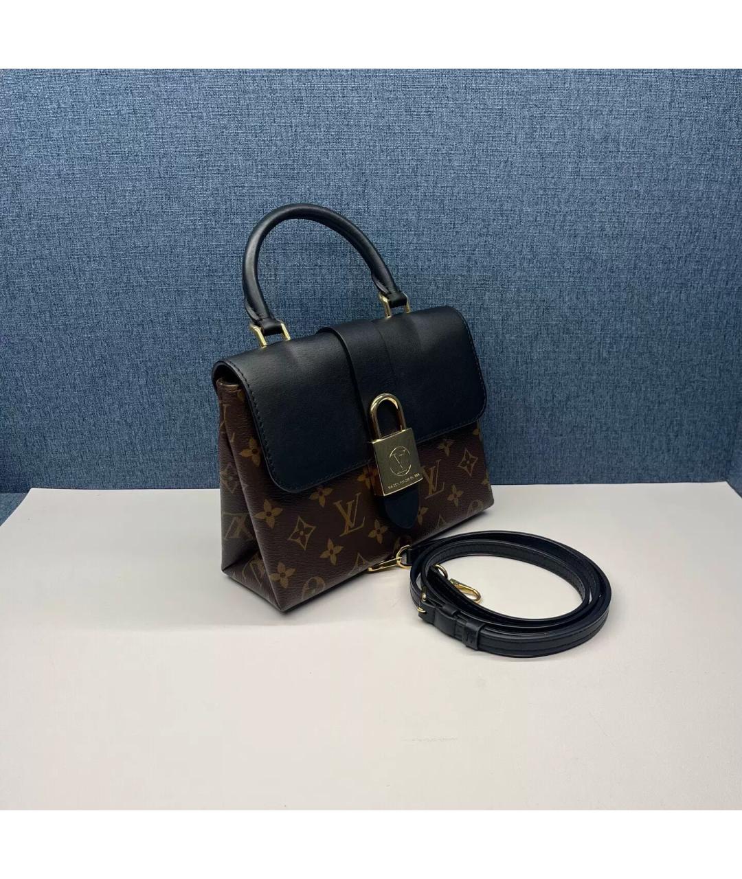 LOUIS VUITTON Коричневая канва сумка с короткими ручками, фото 3