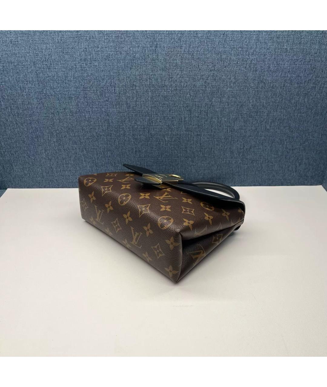 LOUIS VUITTON Коричневая канва сумка с короткими ручками, фото 6