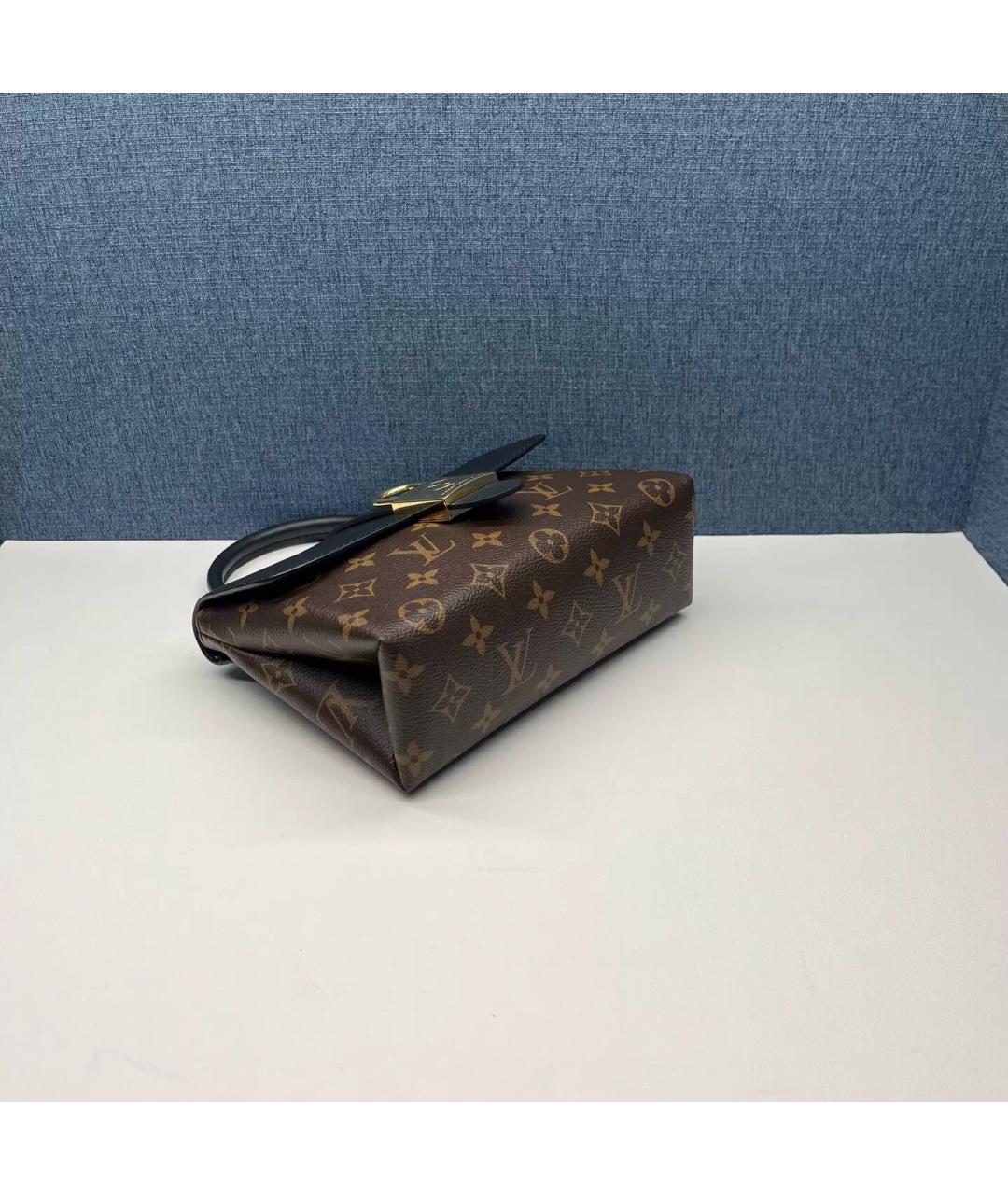 LOUIS VUITTON Коричневая канва сумка с короткими ручками, фото 5