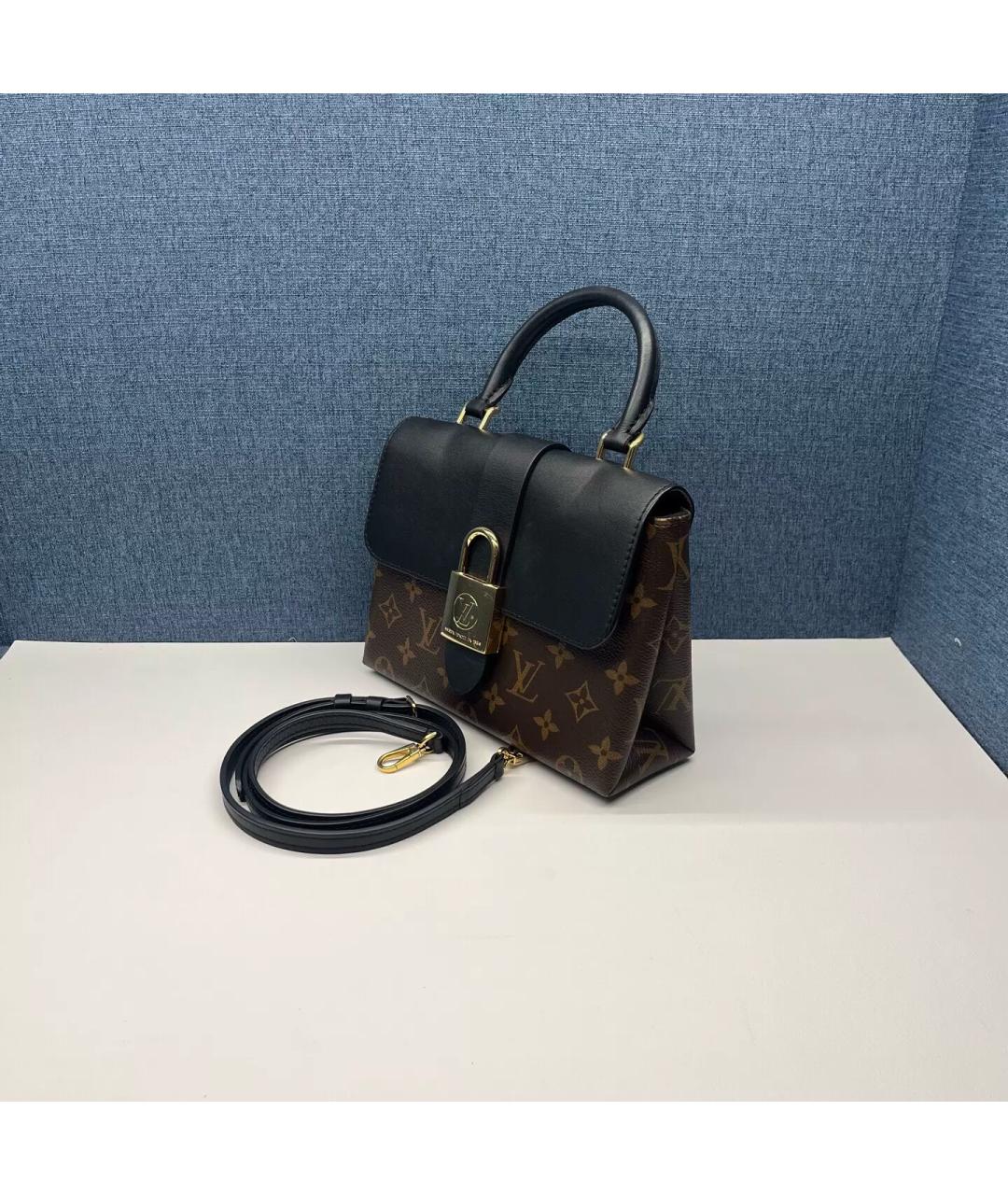 LOUIS VUITTON Коричневая канва сумка с короткими ручками, фото 4