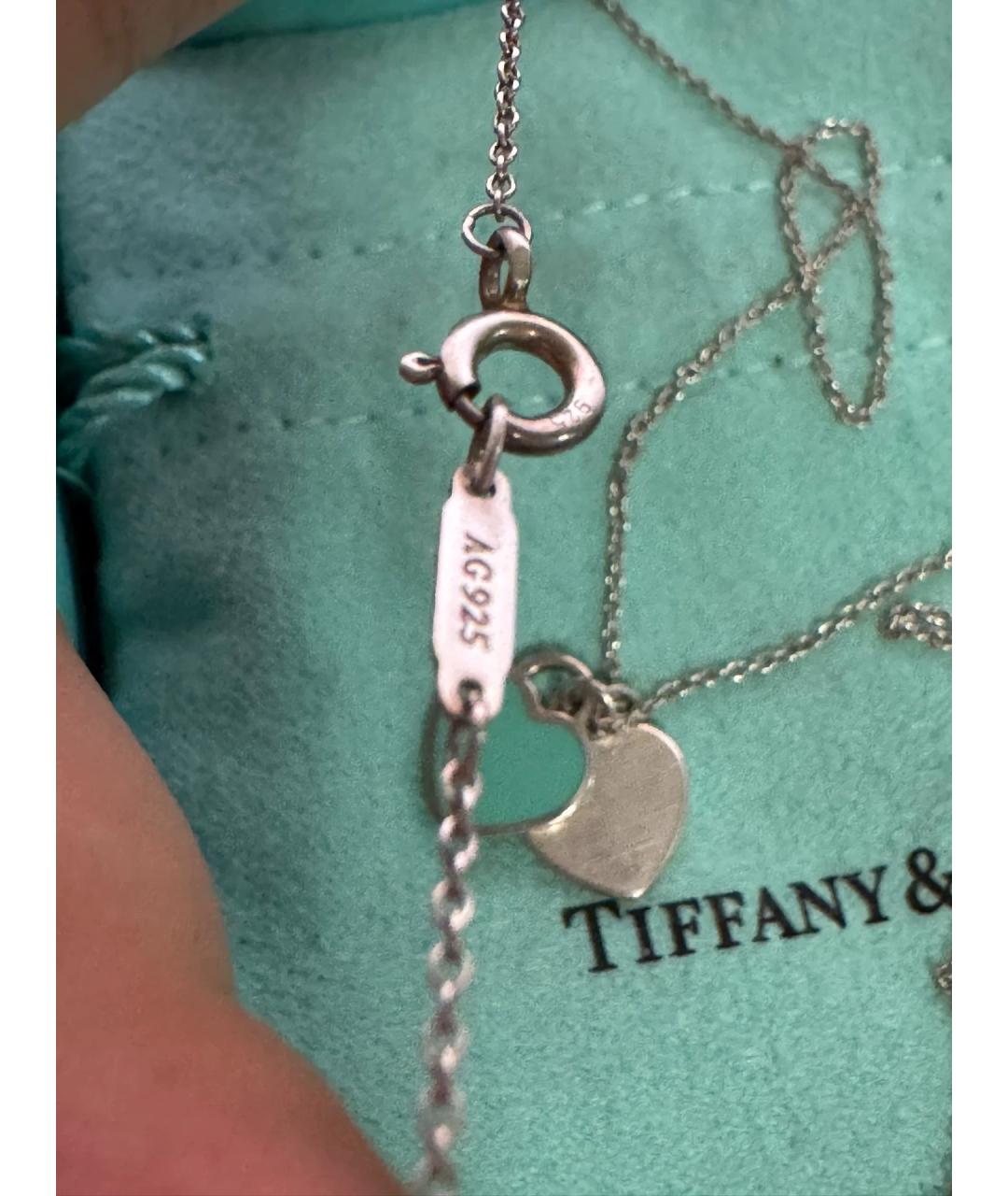 TIFFANY&CO Зеленый серебряный кулон, фото 6