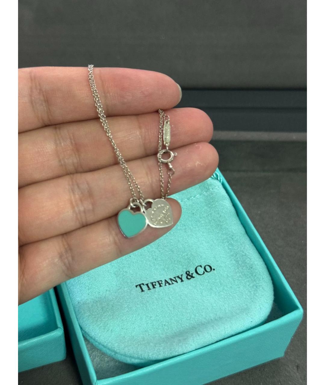 TIFFANY&CO Зеленый серебряный кулон, фото 2
