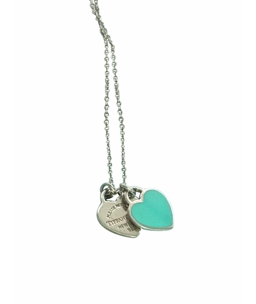 TIFFANY&CO Зеленый серебряный кулон, фото 1