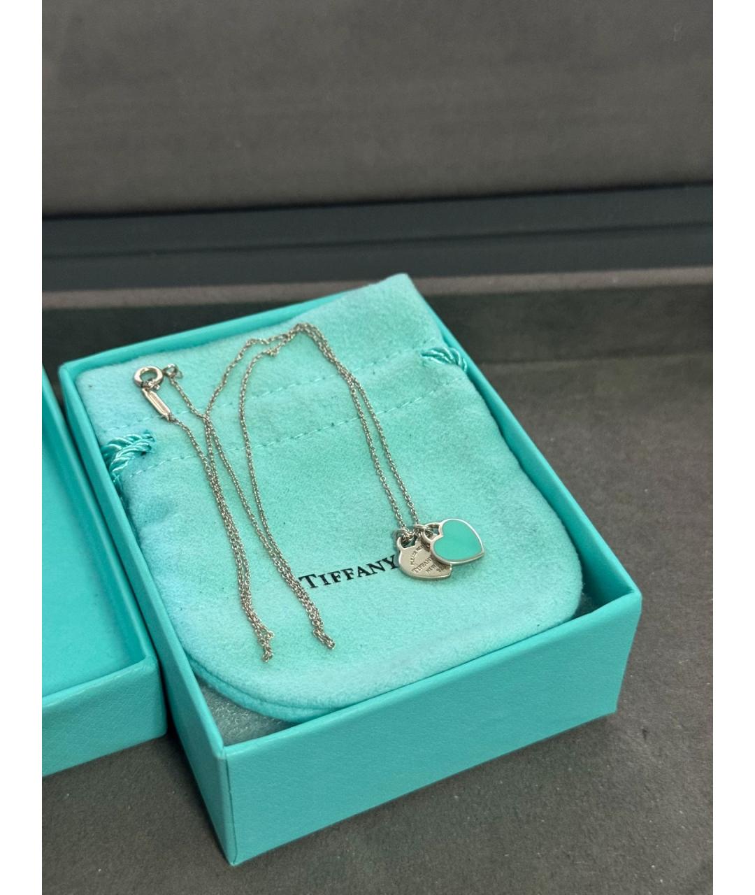 TIFFANY&CO Зеленый серебряный кулон, фото 9