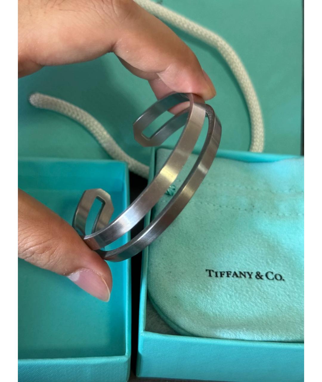 TIFFANY&CO Золотой металлический браслет, фото 3